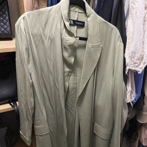 Zara long sleeve duster jacket